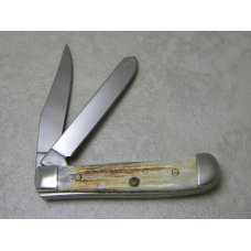 Case XX USA 2009 Second Cut Stag 52154 SS Tiny Trapper Knife in Box Case XX USA 2009 Second Cut Stag 52154 SS Tiny Trapper Knife in Box