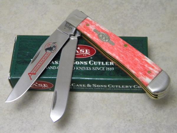 Case XX USA 2007 Red Appaloosa Bone 6254 SS Trapper Knife - NIB Case XX USA 2007 Red Appaloosa Bone 6254 SS Trapper Knife - NIB