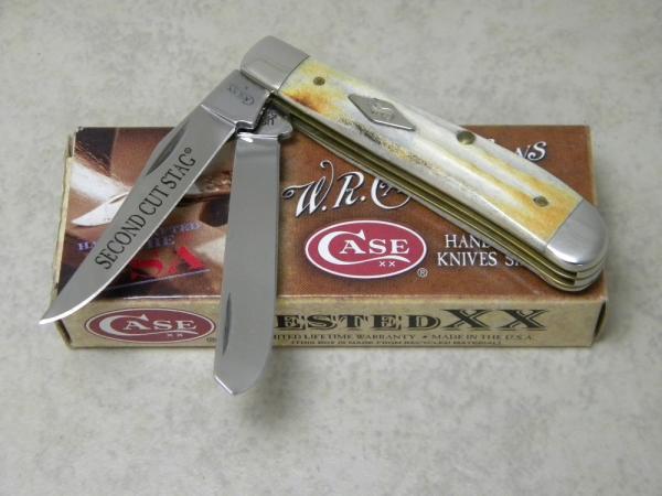 Case XX SS USA 2009 Genuine 2nd Cut Stag 5207 SP SS Mini Trapper Knife in Box Case XX SS USA 2009 Genuine 2nd Cut Stag 5207 SP SS Mini Trapper Knife in Box