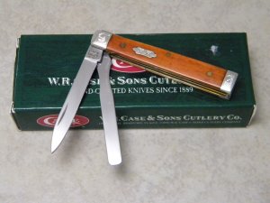 Case Bros. Cutlery Co. USA 2005 Chestnut Bone 6282 SP-SS Baby Doctors Knife-NIB