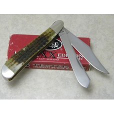 Case XX USA Green Bone 6240 Limited Edition 1 of 2500 Dog Leg Trapper Knife - NIB