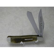 Case XX USA Green Bone 6240 Limited Edition 1 of 2500 Dog Leg Trapper Knife - NIB