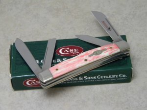 Case XX USA 2007 Red Appaloosa Bone 64052 SS Congress Knife in Box