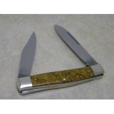 Bulldog Brand Solingen Germany Pit Bulls Trade Mark Gold Marbled Lumberjack Moose Knife c.1993 Bulldog Brand Solingen Germany Pit Bulls Trade Mark Gold Marbled Lumberjack Moose Knife c.1993