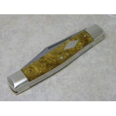 Bulldog Brand Solingen Germany Pit Bulls Trade Mark Gold Marbled Lumberjack Moose Knife c.1993 Bulldog Brand Solingen Germany Pit Bulls Trade Mark Gold Marbled Lumberjack Moose Knife c.1993