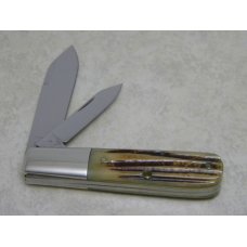 Schatt & Morgan Titusville PA by Queen Cutlery USA Bone 042269 Barlow Knife Schatt & Morgan Titusville PA by Queen Cutlery USA Bone 042269 Barlow Knife