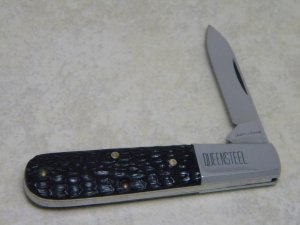 Schatt & Morgan Queen Steel USA Jigged Black Barlow Knife with Pen Blade Master for Whittling 
