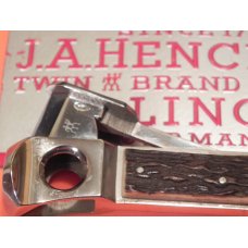 Vintage J A Henckels Cigar Cutter / Cigar Box Tool with Fantastic Stag Handles - NM - RARE ONE! Vintage J A Henckels Cigar Cutter / Cigar Box Tool with Fantastic Stag Handles - NM - RARE ONE!