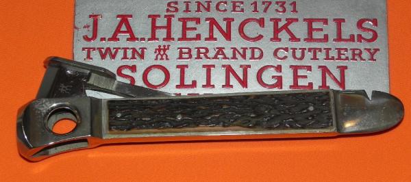 Vintage J A Henckels Cigar Cutter / Cigar Box Tool with Fantastic Stag Handles - NM - RARE ONE! Vintage J A Henckels Cigar Cutter / Cigar Box Tool with Fantastic Stag Handles - NM - RARE ONE!