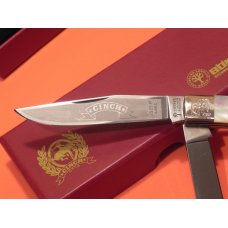 Boker "Cinch" Trapper Mdl# 2525P w/ Flawless and Fiery Mother of Pearl Handles Scroll Bolsters -WOW Boker "Cinch" Trapper Mdl# 2525P w/ Flawless and Fiery Mother of Pearl Handles Scroll Bolsters -WOW