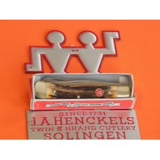 Vintage, NOS, J A Henckels 2 Blade Trapper with Premium Stag Handles & Blade Etch +Orig Box Vintage, NOS, J A Henckels 2 Blade Trapper with Premium Stag Handles & Blade Etch +Orig Box