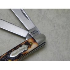 Schrade + USA 807UH Uncle Henry Staglon Junior Stockman Knife in Box Schrade + USA 807UH Uncle Henry Staglon Junior Stockman Knife in Box