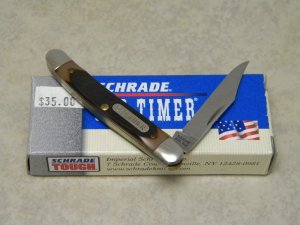 Schrade USA 18OT Old Timer Delrin Mighty Mite Linerlock Knife in Box