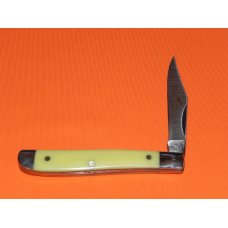Vintage Camillus Yello-Jacket 1 Blade Peanut Mdl# 710 Yellow Derlin Handles -Great Blade Etch -MINT!