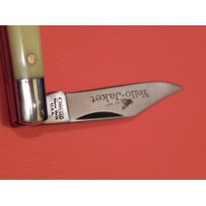 Vintage Camillus Yello-Jacket 1 Blade Peanut Mdl# 710 Yellow Derlin Handles -Great Blade Etch -MINT!