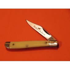 Vintage Camillus Yello-Jacket 1 Blade Peanut Mdl# 710 Yellow Derlin Handles -Great Blade Etch -MINT!