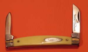 Vintage Camillus Yello-Jacket 1/2 Congress Mdl# 709 Yellow Derlin Handles -Great Blade Etch -MINTY!