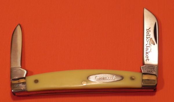 Vintage Camillus Yello-Jacket 1/2 Congress Mdl# 709 Yellow Derlin Handles -Great Blade Etch -MINTY! Vintage Camillus Yello-Jacket 1/2 Congress Mdl# 709 Yellow Derlin Handles -Great Blade Etch -MINTY!