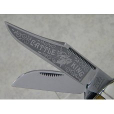 Bulldog Brand Solingen Germany 1993 Marbled Cattle King Large Stockman Knife Bulldog Brand Solingen Germany 1993 Marbled Cattle King Large Stockman Knife