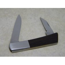 Gerber Portland Oregon 97223 USA Silver Knight by Sakai Japan Wood 2-Blade Knife