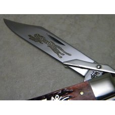 Case XX USA 2002 Cranberry Bone 6111 1/2L SS Cheetah Knife - New in Tin Case XX USA 2002 Cranberry Bone 6111 1/2L SS Cheetah Knife - New in Tin