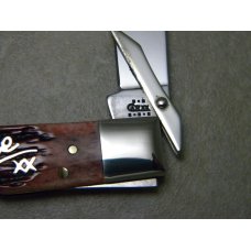 Case XX USA 2002 Cranberry Bone 6111 1/2L SS Cheetah Knife - New in Tin Case XX USA 2002 Cranberry Bone 6111 1/2L SS Cheetah Knife - New in Tin