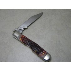 Case XX USA 2002 Cranberry Bone 6111 1/2L SS Cheetah Knife - New in Tin Case XX USA 2002 Cranberry Bone 6111 1/2L SS Cheetah Knife - New in Tin