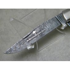 Boker Solingen, Germany Bone Damascus II Stag Serial No. 003 Trapper Knife - NIB Boker Solingen, Germany Bone Damascus II Stag Serial No. 003 Trapper Knife - NIB