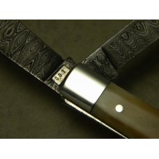 Boker Solingen, Germany Bone Damascus II Stag Serial No. 003 Trapper Knife - NIB Boker Solingen, Germany Bone Damascus II Stag Serial No. 003 Trapper Knife - NIB