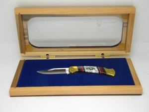 Buck Custom USA 112 Brian Yellowhorse 08 of 25 Folding Lockback Knife in Box