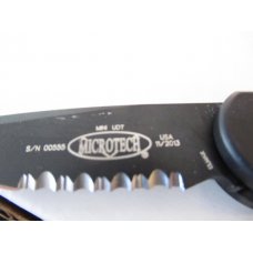 Microtech Mini UDT  BLACK Serrated 155-2