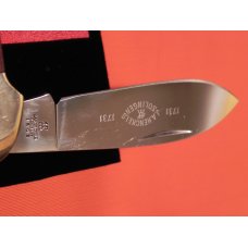 Vintage J A Henckels (INOX) 2 Blade Canoe w/ Walnut? Wood Handles & Blade Etch - NM - NICE ONE! Vintage J A Henckels (INOX) 2 Blade Canoe w/ Walnut? Wood Handles & Blade Etch - NM - NICE ONE!