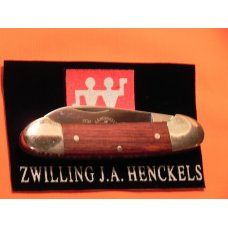 Vintage J A Henckels (INOX) 2 Blade Canoe w/ Walnut? Wood Handles & Blade Etch - NM - NICE ONE! Vintage J A Henckels (INOX) 2 Blade Canoe w/ Walnut? Wood Handles & Blade Etch - NM - NICE ONE!