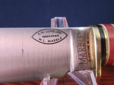 NIB 1999 R.W. Loveless approved Marble Sport 99 knife- SOLD NIB 1999 R.W. Loveless approved Marble Sport 99 knife- SOLD