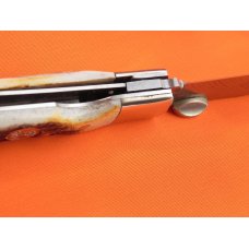 Boker Tree Brand Single 1 Trapper w/ Thumb Assist Open & Close +Great Stag Handles Plus Blade Etch Boker Tree Brand Single 1 Trapper w/ Thumb Assist Open & Close +Great Stag Handles Plus Blade Etch