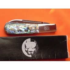 WOW 2007 Bulldog Brand HAND MADE Barlow PROTOTYPE! with FANTASTIC ABALONE Handles +Box -WOW WOW 2007 Bulldog Brand HAND MADE Barlow PROTOTYPE! with FANTASTIC ABALONE Handles +Box -WOW