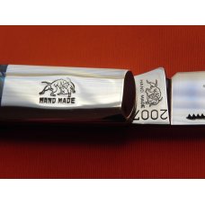 WOW 2007 Bulldog Brand HAND MADE Barlow PROTOTYPE! with FANTASTIC ABALONE Handles +Box -WOW WOW 2007 Bulldog Brand HAND MADE Barlow PROTOTYPE! with FANTASTIC ABALONE Handles +Box -WOW