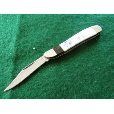 Mint White-Black lines Knife B.M.I. Cut Co USA Peanut Knife Mint White-Black lines Knife B.M.I. Cut Co USA Peanut Knife