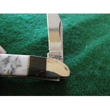 Mint White-Black lines Knife B.M.I. Cut Co USA Peanut Knife Mint White-Black lines Knife B.M.I. Cut Co USA Peanut Knife