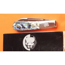 WOW 2007 Bulldog Brand HAND MADE Barlow PROTOTYPE! with FANTASTIC ABALONE Handles +Box -WOW WOW 2007 Bulldog Brand HAND MADE Barlow PROTOTYPE! with FANTASTIC ABALONE Handles +Box -WOW