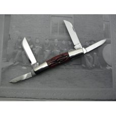 Schatt & Morgan File & Wire, 044431, Four Blade Congress: worm groove bone handles Schatt & Morgan File & Wire, 044431, Four Blade Congress: worm groove bone handles