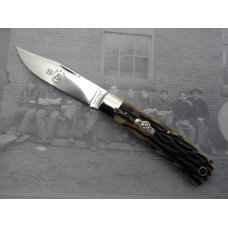 Schatt & Morgan Mountain Man Lock back – worm groove bone handles Schatt & Morgan Mountain Man Lock back – worm groove bone handles