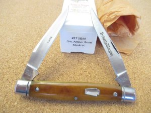 Schatt & Morgan  Smooth Amber Bone Muskrat 1 of 30 