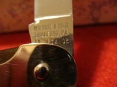 Case Classic "Barn Door Hinge" Mottled Brown 10095 Toothpick