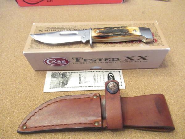 Case XX Stag Handle Fixed Blade  Pattern # 578-3 1/2 SS