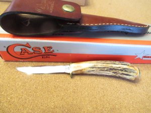 Case XX 1984 Stag Handle Fixed Blade Pattern #  M 5 Finn 