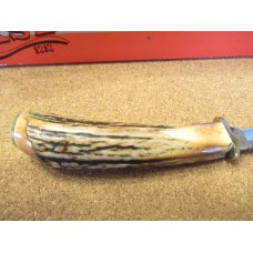 Case XX 1984 Stag Handle Fixed Blade Pattern # M 5 Finn Case XX 1984 Stag Handle Fixed Blade Pattern # M 5 Finn