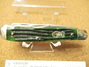 Schrade Walden Everlastingly Sharp Green Bone Serial # 169Pattern SCW 1194G