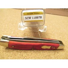 Schrade Walden Red Bone 3 Blade Stockman Pattern # 11897 R Schrade Walden Red Bone 3 Blade Stockman Pattern # 11897 R