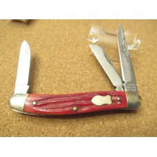 Schrade Walden Red Bone 3 Blade Stockman Pattern # 11897 R Schrade Walden Red Bone 3 Blade Stockman Pattern # 11897 R